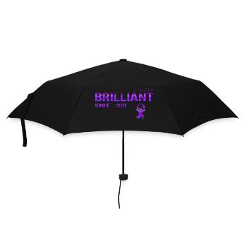 Brilliant since 2011 - Regenschirm (klein) - Schwarz - Vorne