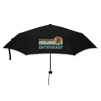 Astronomy Stars Space Telescope Hobby - Umbrella (small) - black - Front