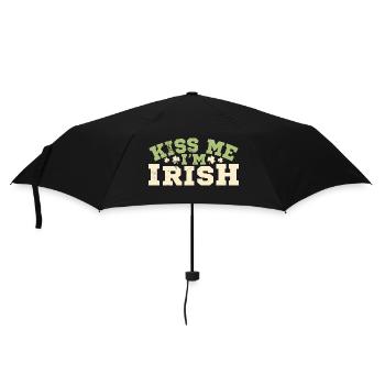 Shamrock Ireland Irish St. Patrick's Day Flag - Umbrella (small) - black - Front