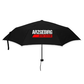 Arzgebirg du bist su schie - Regenschirm (klein) - Schwarz - Vorne