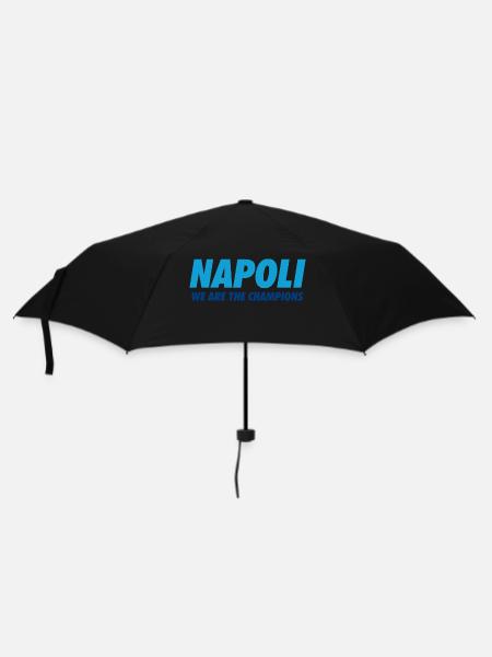 Napoli Wir sind die Champions - Regenschirm (klein) - Schwarz