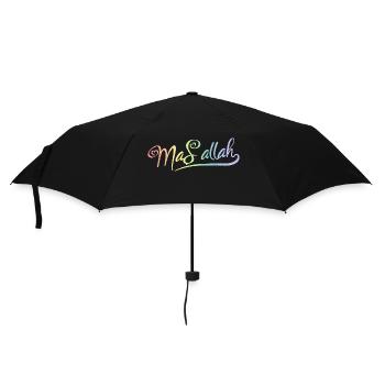 Masallah - Regenschirm (klein) - Schwarz - Vorne