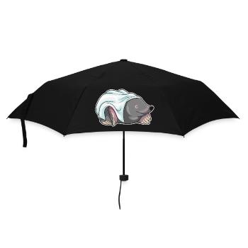 Maulwurf Braut Schleier Hochzeit - Regenschirm (klein) - Schwarz - Vorne