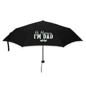Hi Hungry I'm Dad - Umbrella (small) - black - Front