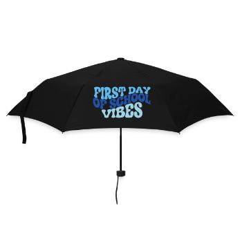 First Day of School Vibes teacher back to school - Umbrella (small) - black - Front