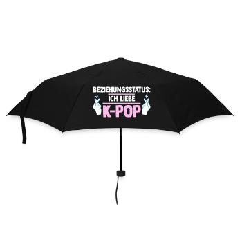 Korea Musik Beziehungsstatus Kpop - Regenschirm (klein) - Schwarz - Vorne