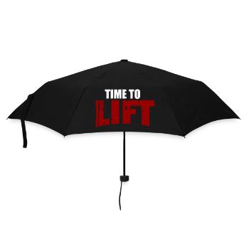 Time To Lift - Workout - Umbrella (small) - black - Front