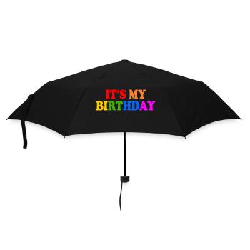 Its my birthday - Regenschirm (klein) - Schwarz - Vorne
