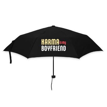 KARMA IS MY BOYFRIEND - Umbrella (small) - black - Front