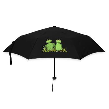 Frogs - Umbrella (small) - black - Front