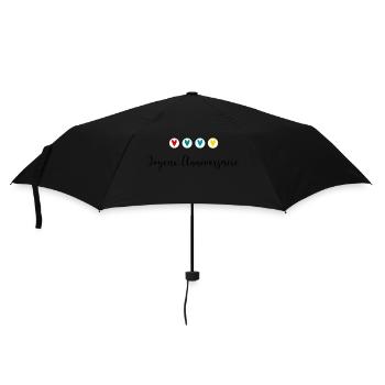 HAPPY BIRTHDAY. HAPPY BIRTHDAY. ANNIVERSARY. - Umbrella (small) - black - Front