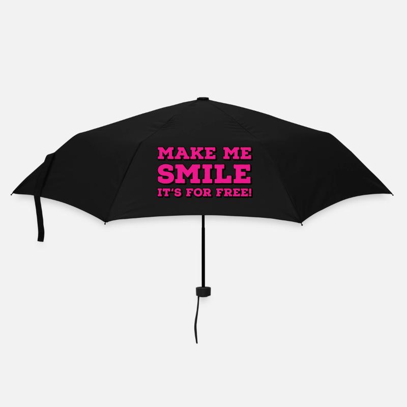 Make me smile it‘s for free - Regenschirm (klein) - Schwarz