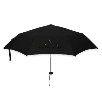 Minimalistisches Serfaus Fiss Ladis-Logo - Regenschirm (klein) - Schwarz - Vorne