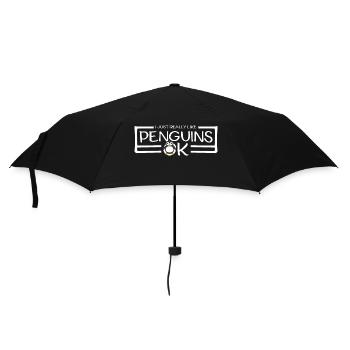 J’aime vraiment les pingouins OK Ich mag Pinguine - Parapluie standard - noir - Devant