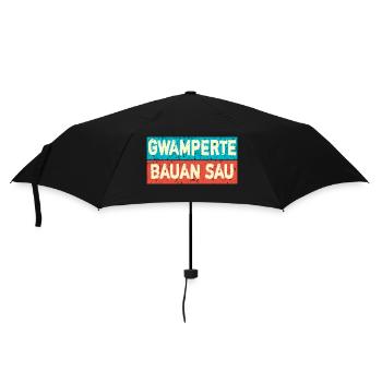 Bavarian Funny - Umbrella (small) - black - Front