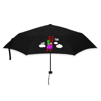 Raid Area 51 Alien Fun - Regenschirm (klein) - Schwarz - Vorne