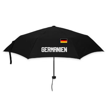 Maillot de l’Allemagne look GERMANIEN avec drapeau - Parapluie standard - noir - Devant