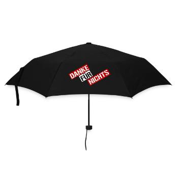 danke - Regenschirm (klein) - Schwarz - Vorne