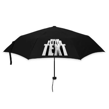 Pretty bold text - Umbrella (small) - black - Front