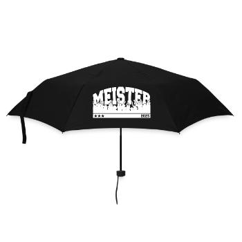 Meister 2025 - Regenschirm (klein) - Schwarz - Vorne