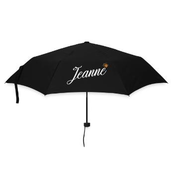 Jeanne Custom Name for Women Kids Toddlers - - Umbrella (small) - black - Front