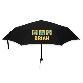 First name Brian - Umbrella (small) - black - Front