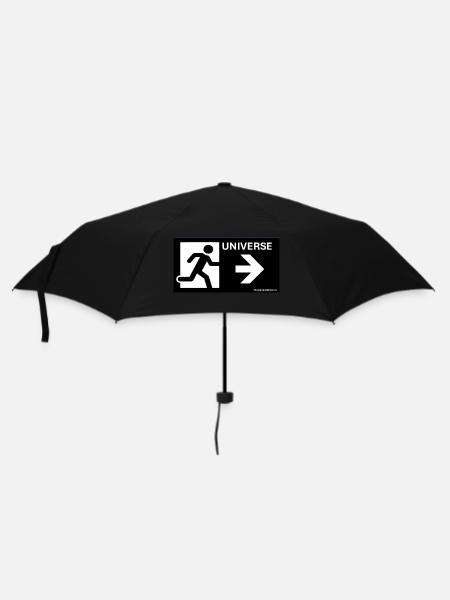 Astronomie Universum Teleskop Spezialisten - Regenschirm (klein) - Schwarz