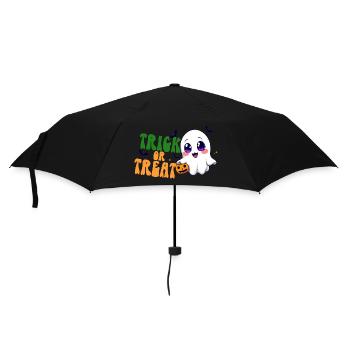 Kawaii Ghost Trick or Treat Halloween Citrouille Bonbons - Parapluie standard - noir - Devant