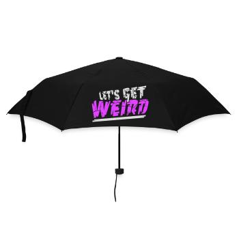 Disons bizarrement et drôle de fête pour les célébrations - Parapluie standard - noir - Devant