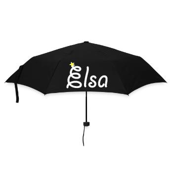 Elsa - Parapluie standard - noir - Devant