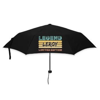 Prénom Leroy - Parapluie standard - noir - Devant