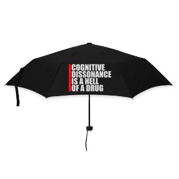 La dissonance cognitive est un sacré dicton. - Parapluie standard - noir - Devant