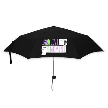Live In The Moment Mindfulness Presence Awareness - Umbrella (small) - black - Front