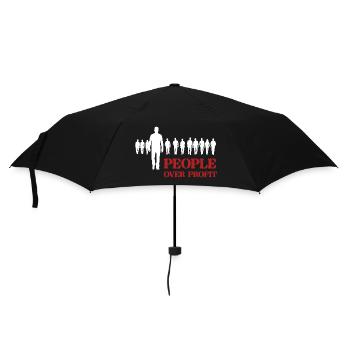 Les gens plutôt que le profit - Parapluie standard - noir - Devant