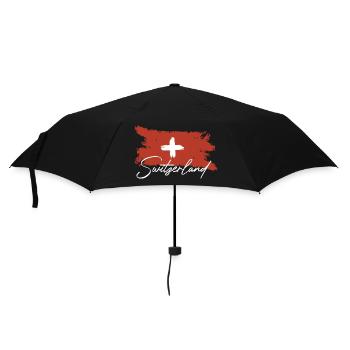 Drapeau suisse - Parapluie standard - noir - Devant