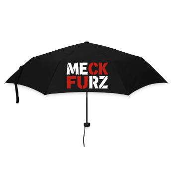 Meck Furz | Merz - nicht mein Kanzler - Regenschirm (klein) - Schwarz - Vorne