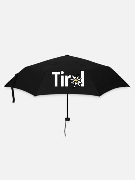 Tirol - Regenschirm (klein) - Schwarz