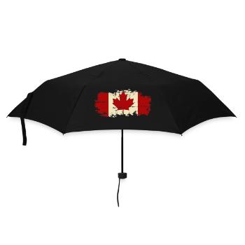 Canada Canadian Flag,Background Celebration Art - Umbrella (small) - black - Front