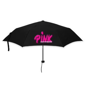 PINK Empowerment / pink ribbon - Umbrella (small) - black - Front