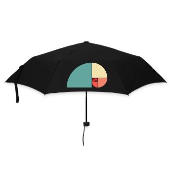 Goldener Schnitt Farbe - Regenschirm (klein) - Schwarz - Vorne