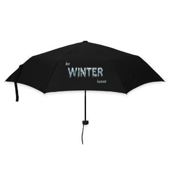 Winter - Regenschirm (klein) - Schwarz - Vorne