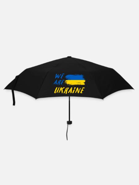 Wir sind Ukraine - Regenschirm (klein) - Schwarz