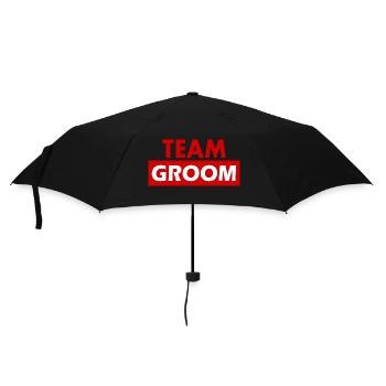 Team groom - Parapluie standard - noir - Devant