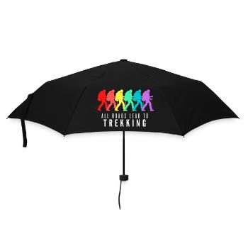 All Roads Lead to Trekking - Umbrella (small) - black - Front