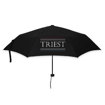 Triest - Regenschirm (klein) - Schwarz - Vorne