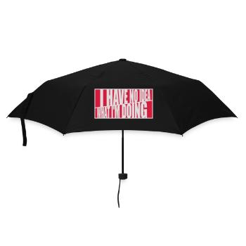 I Have No Idea - Umbrella (small) - black - Front