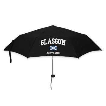Graphique du drapeau de l’Écosse de Glasgow - Parapluie standard - noir - Devant