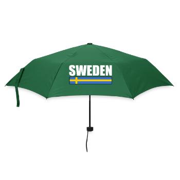 Suède - Parapluie standard - vert bouteille - Devant