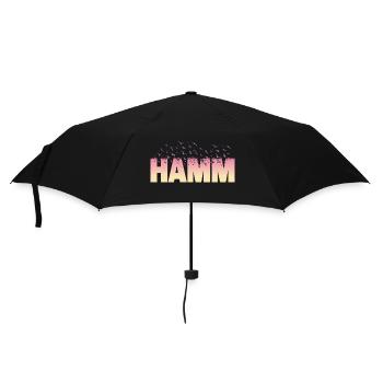 Hamm Germany City Font Birds Skyline - Umbrella (small) - black - Front