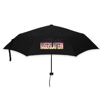Kaiserslautern Germany City Font Birds - Umbrella (small) - black - Front